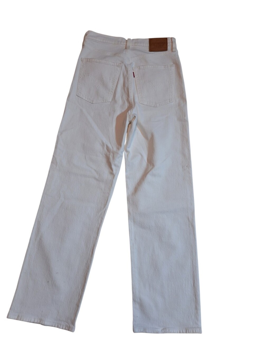 Levi's White Ribcage straight Ankle jeans ladies 27 Button fly clean beauty